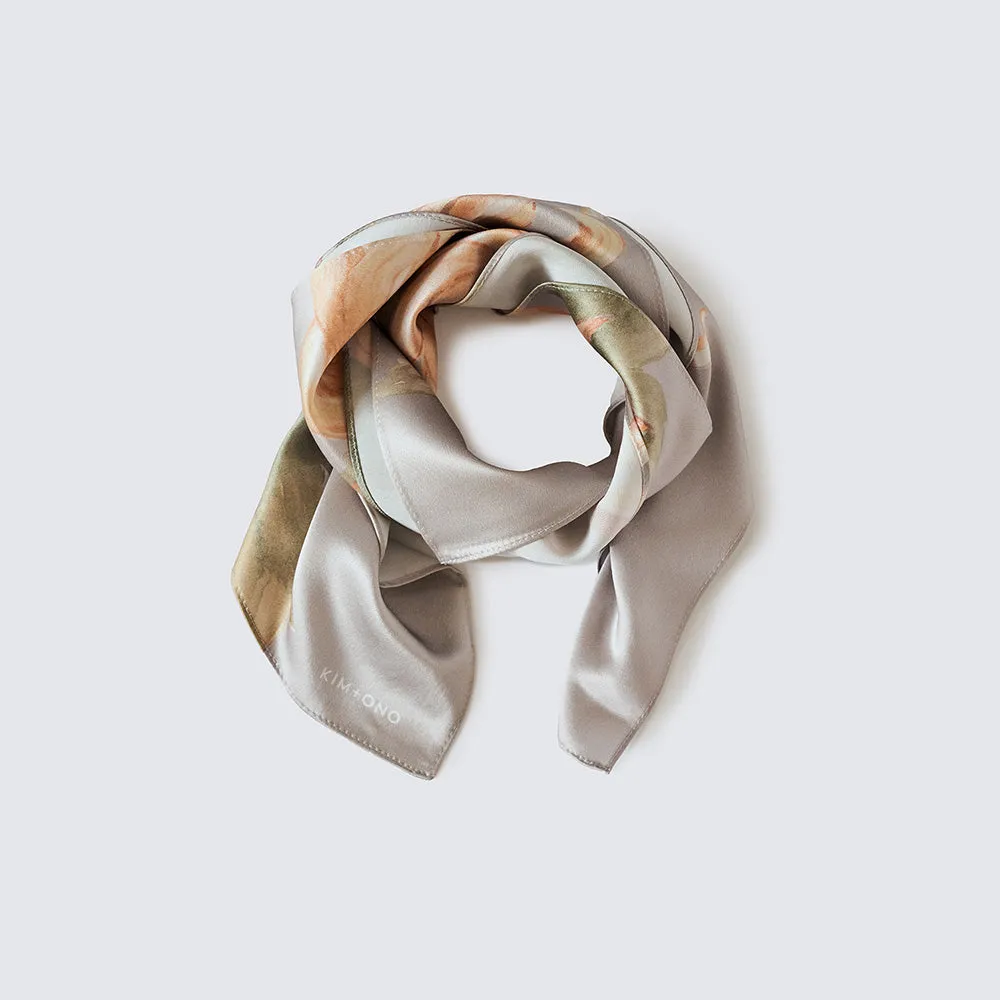 Washable Silk Kiku Kerchief Scarf