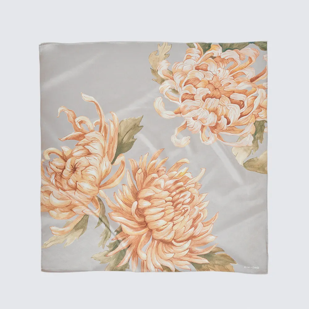 Washable Silk Kiku Kerchief Scarf