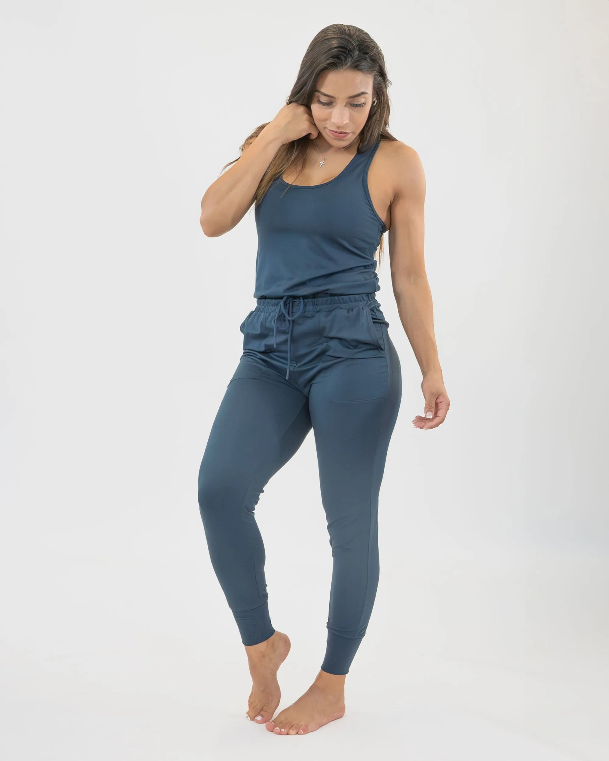 Weekend Tank Jumpsuit - Navy