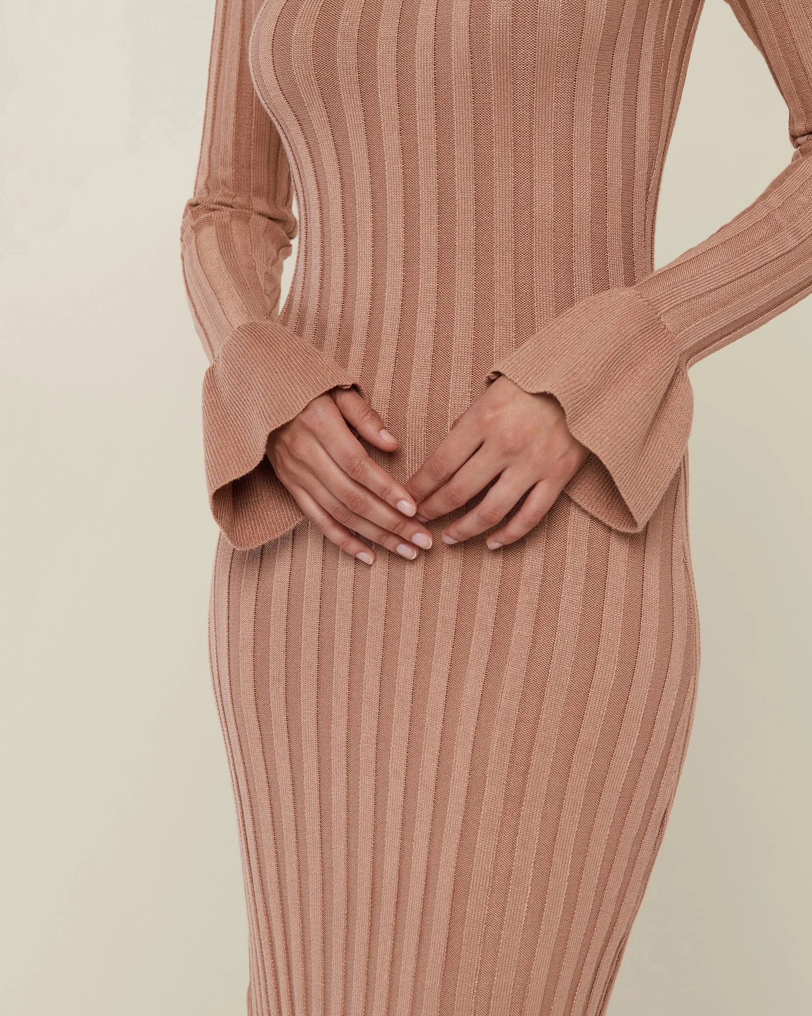 Wide Rib Sweater Dress