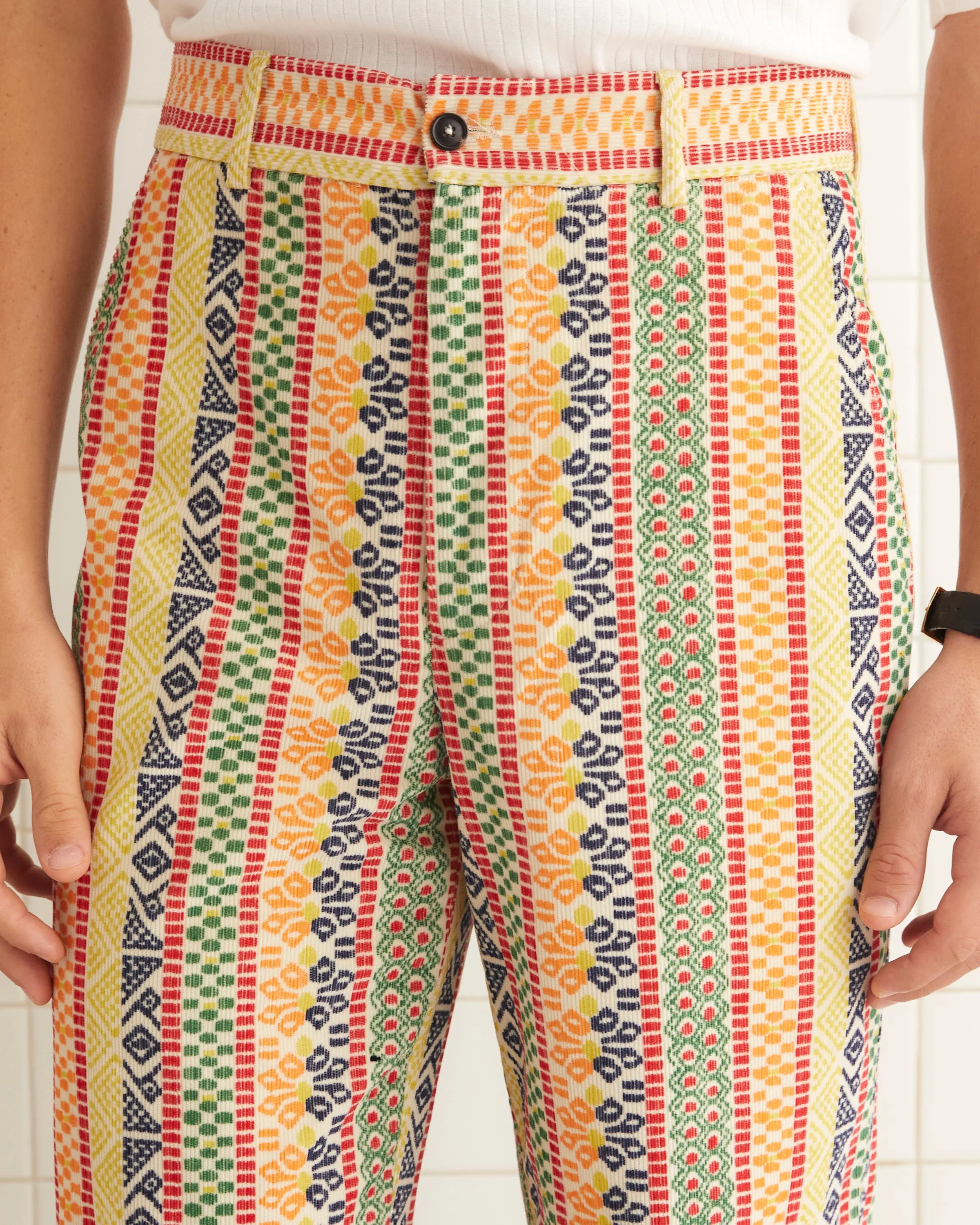 Wildflower Stripe Trousers