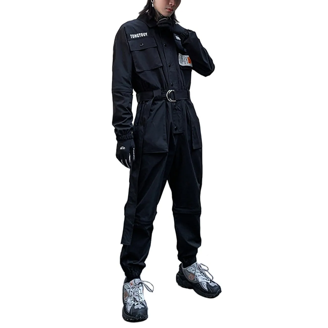 WLS Function Removable Label Cargo Jumpsuit