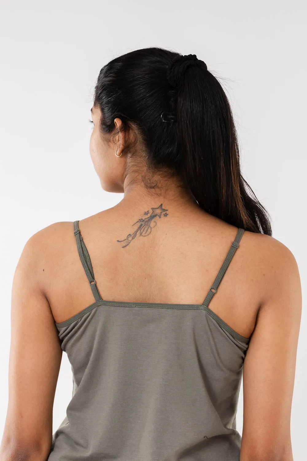 Women Cement Grey Camisole Slip