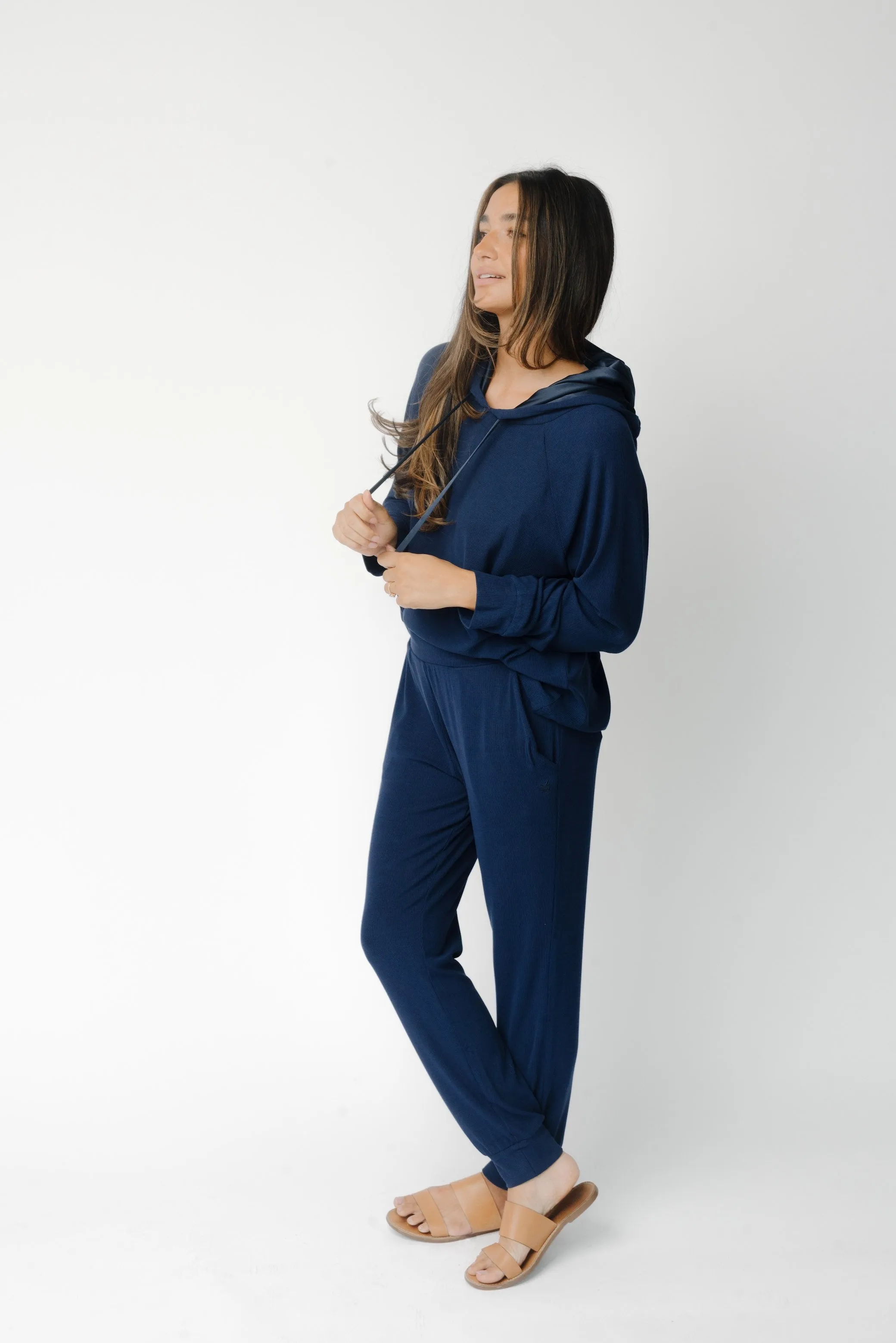 Women’s Bamboo Rib-Knit Jogger Pants