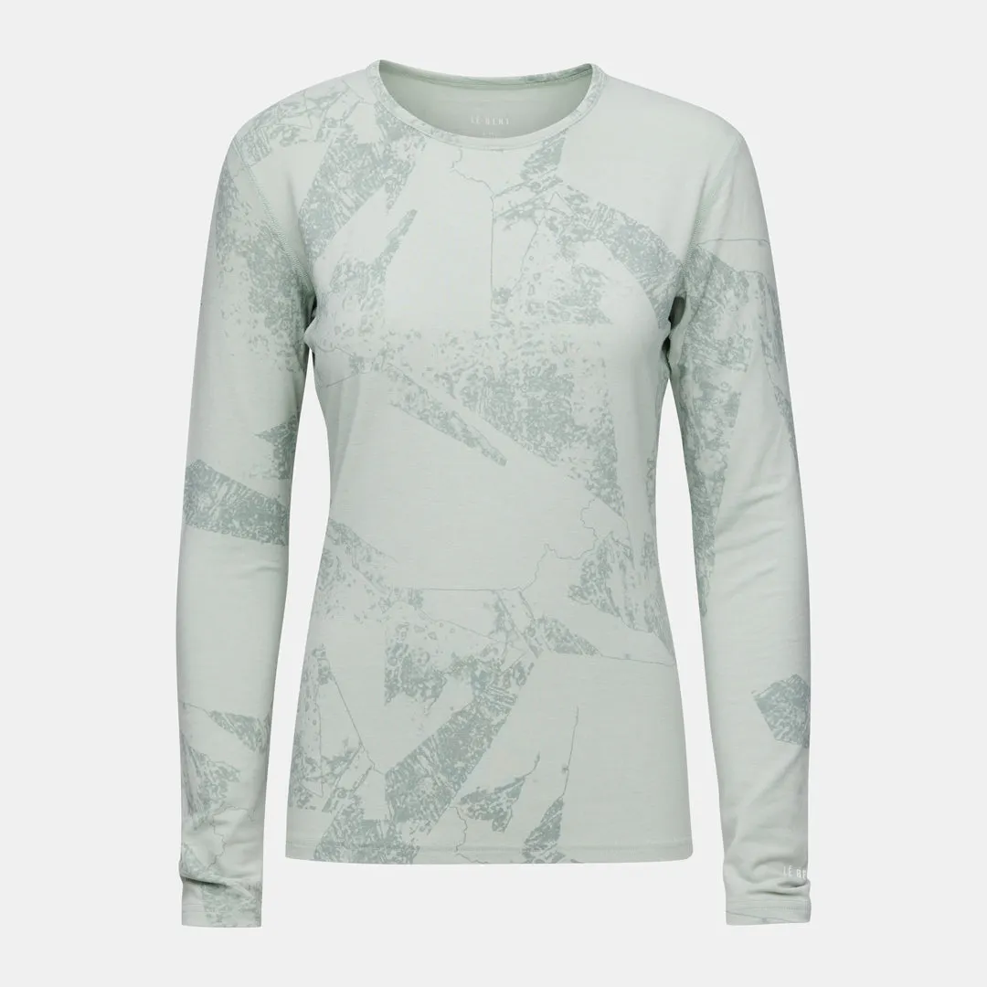 Womens Fractal Midweight Crew Base Layer