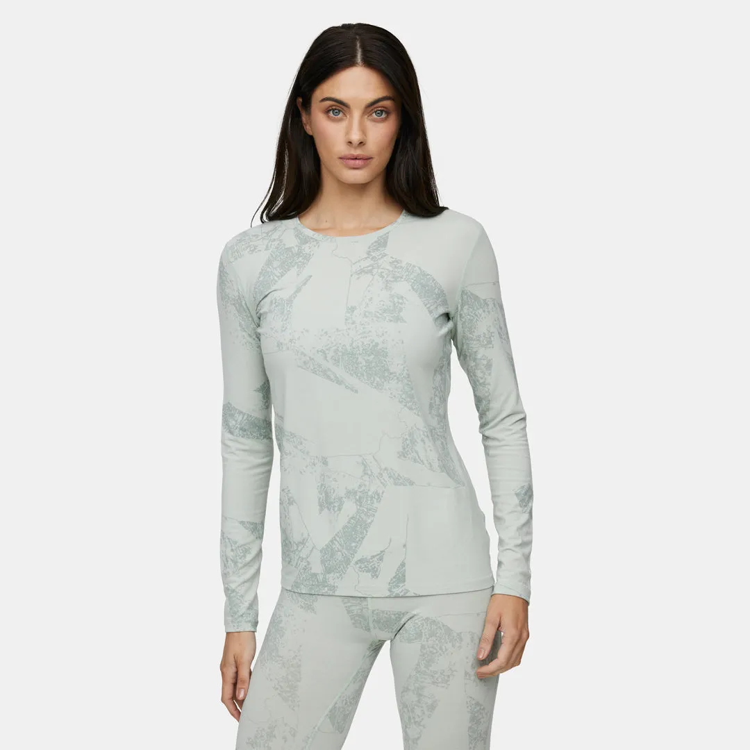 Womens Fractal Midweight Crew Base Layer