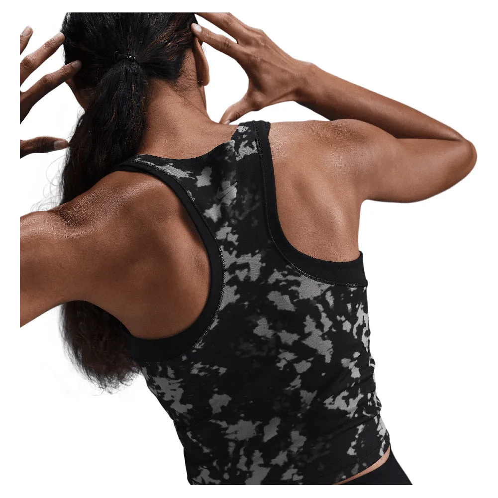 Women`s One Fitted Dri-Fit Printed Tank Top Black