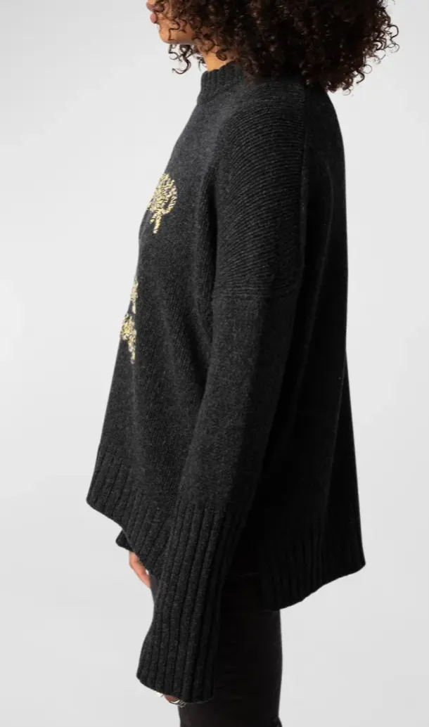 Zadig & Voltaire Malta Feelings Sweater Anthracite